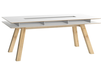 Table &agrave; manger design avec rangements 200cm WITTY