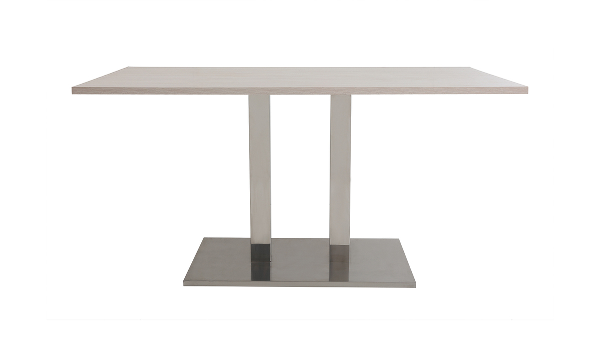 Table  manger design bois blanchi L150 cm FILIA