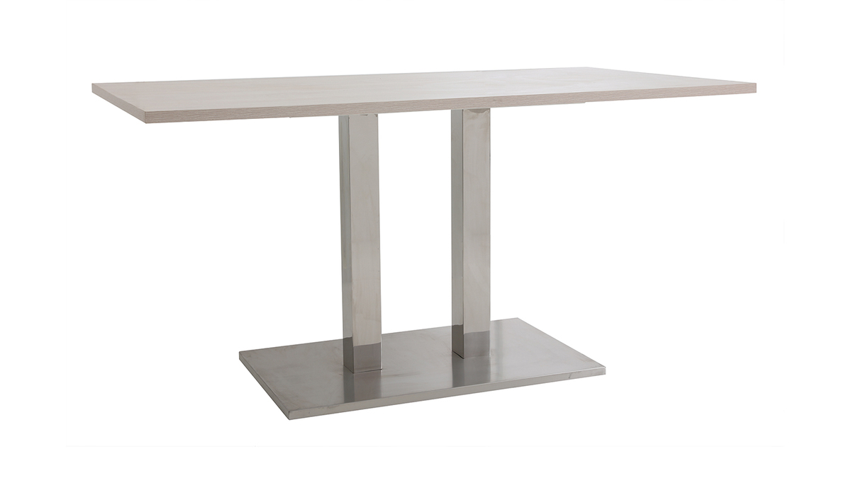 Table  manger design bois blanchi L150 cm FILIA