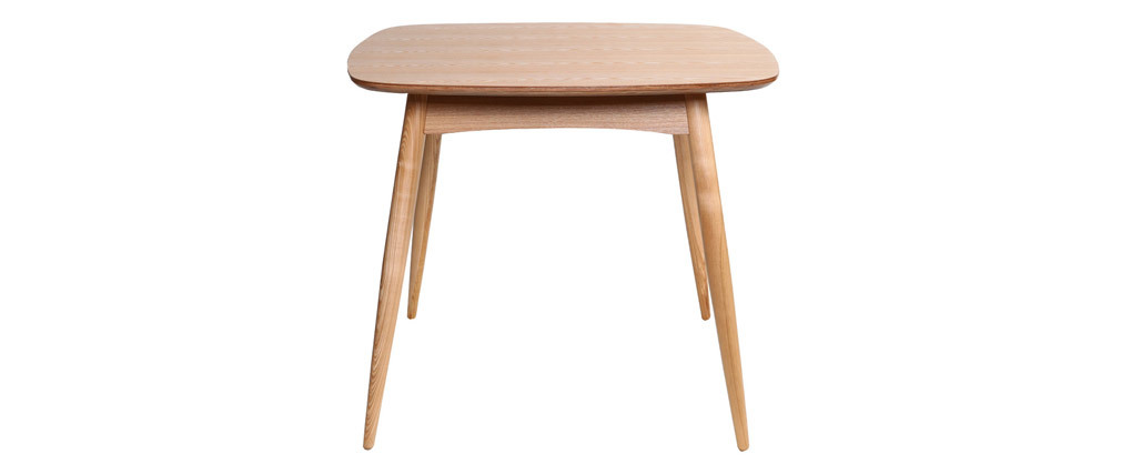 Table à manger design carrée frêne naturel L90 cm BALTIK