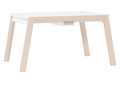 Table &agrave; manger design extensible avec rangements L150-200 EASY