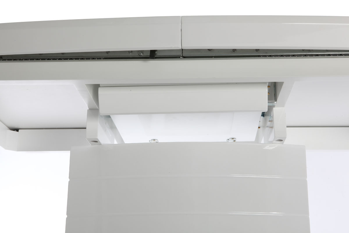 Table � manger design extensible blanc brillant L160-200 cm ERESOS