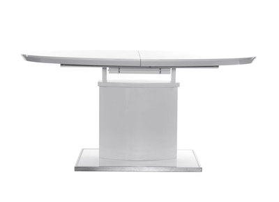 Table &agrave; manger design extensible blanche L160-200 CLEONES