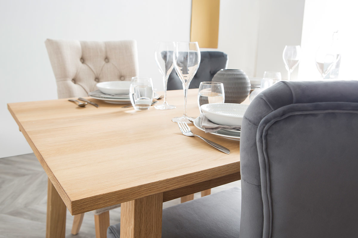 Table � manger design extensible bois L160-205 cm HONORE