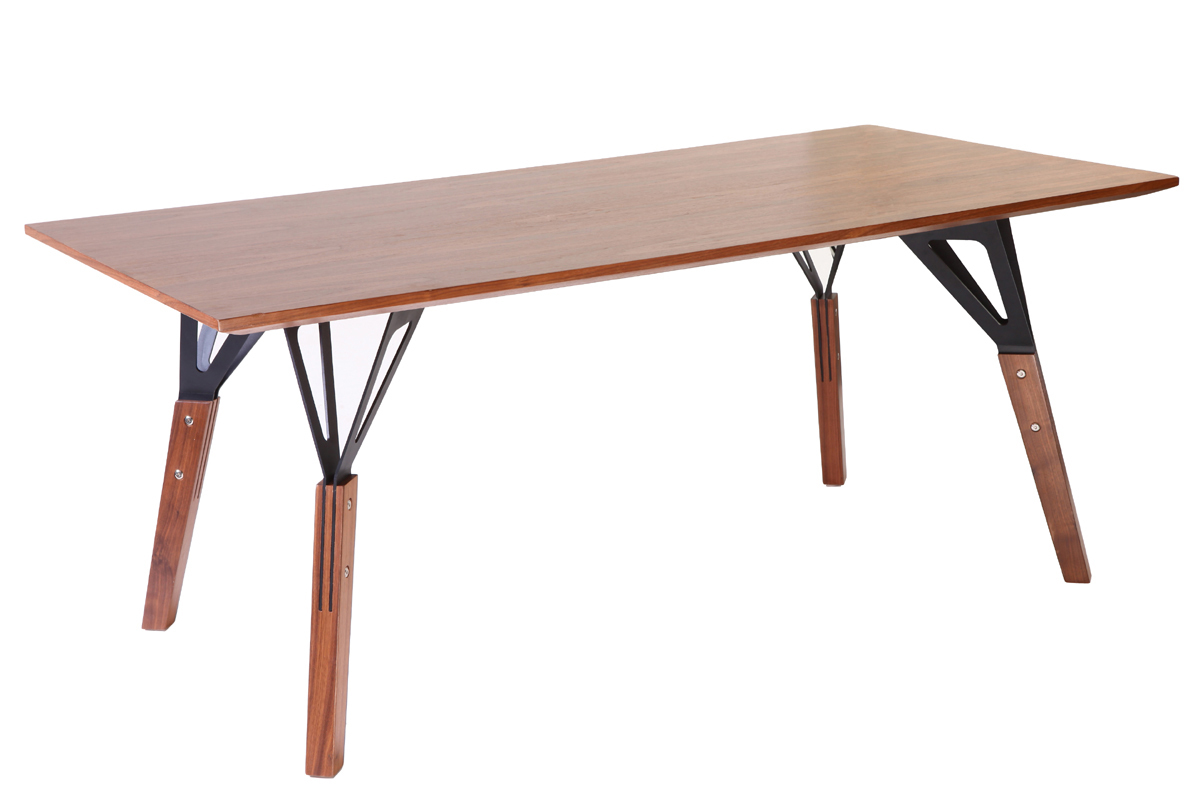 Table � manger design noyer L180 cm WADDEN