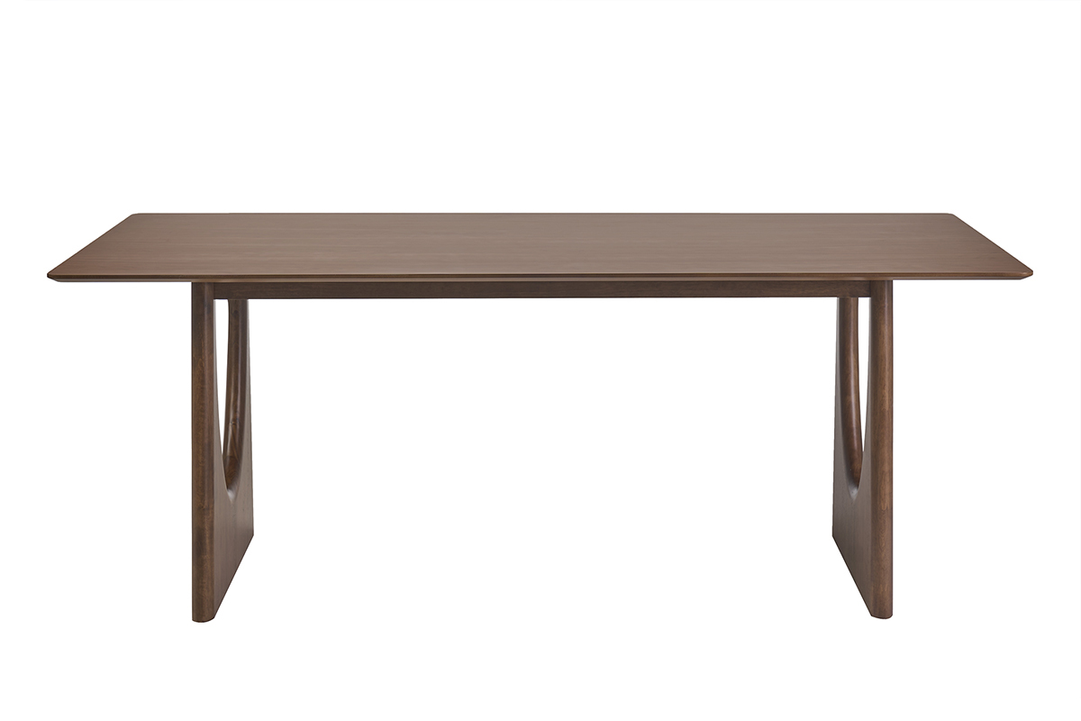Table � manger design rectangulaire en bois fonc� noyer L200 cm KUALA