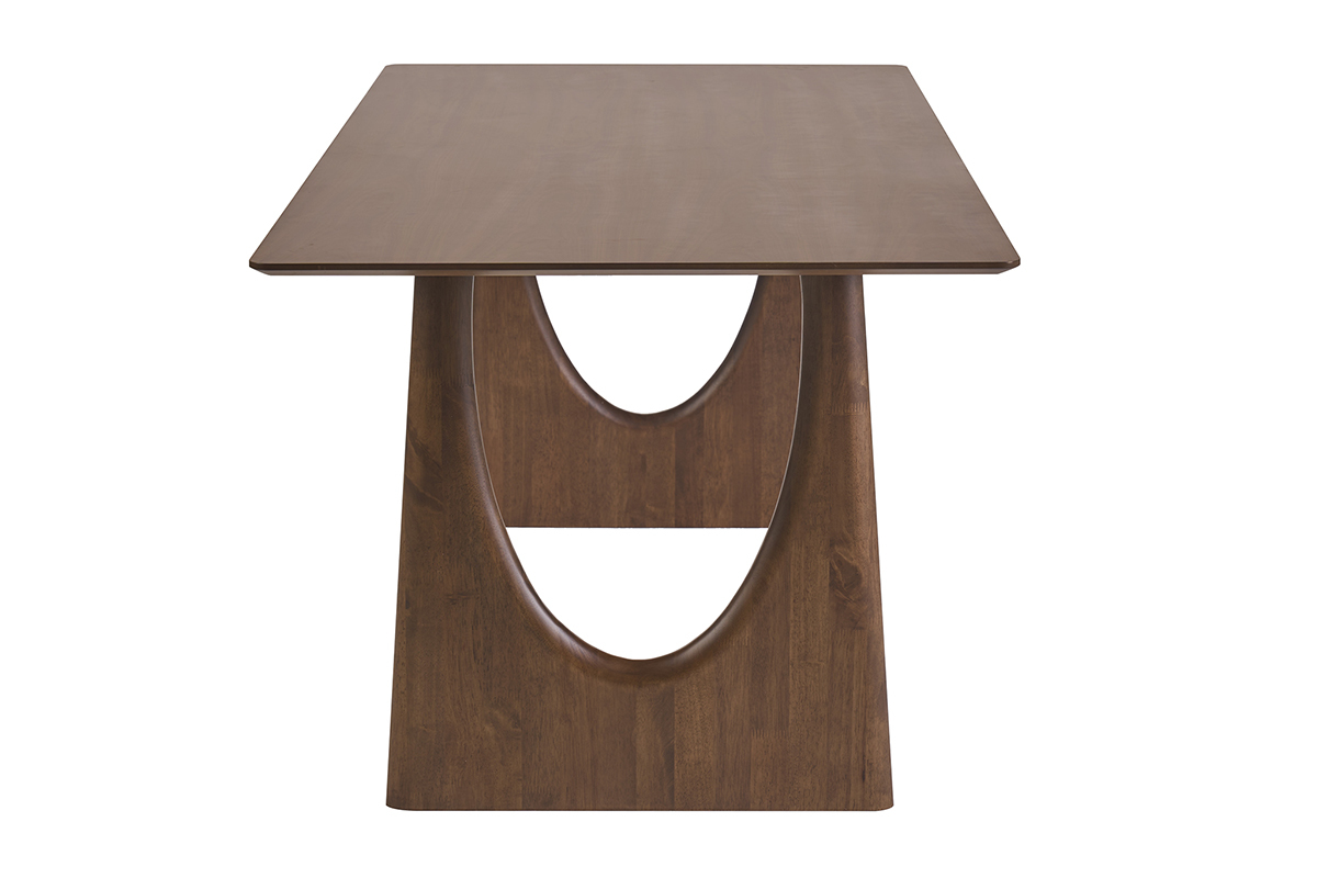 Table � manger design rectangulaire en bois fonc� noyer L200 cm KUALA
