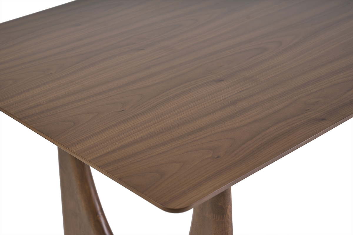 Table � manger design rectangulaire en bois fonc� noyer L200 cm KUALA