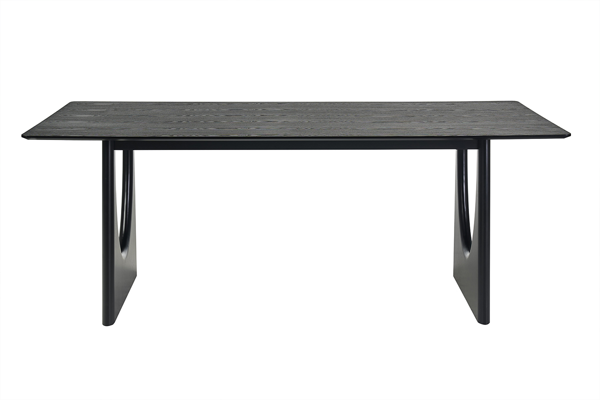 Table � manger design rectangulaire noire L200 cm KUALA