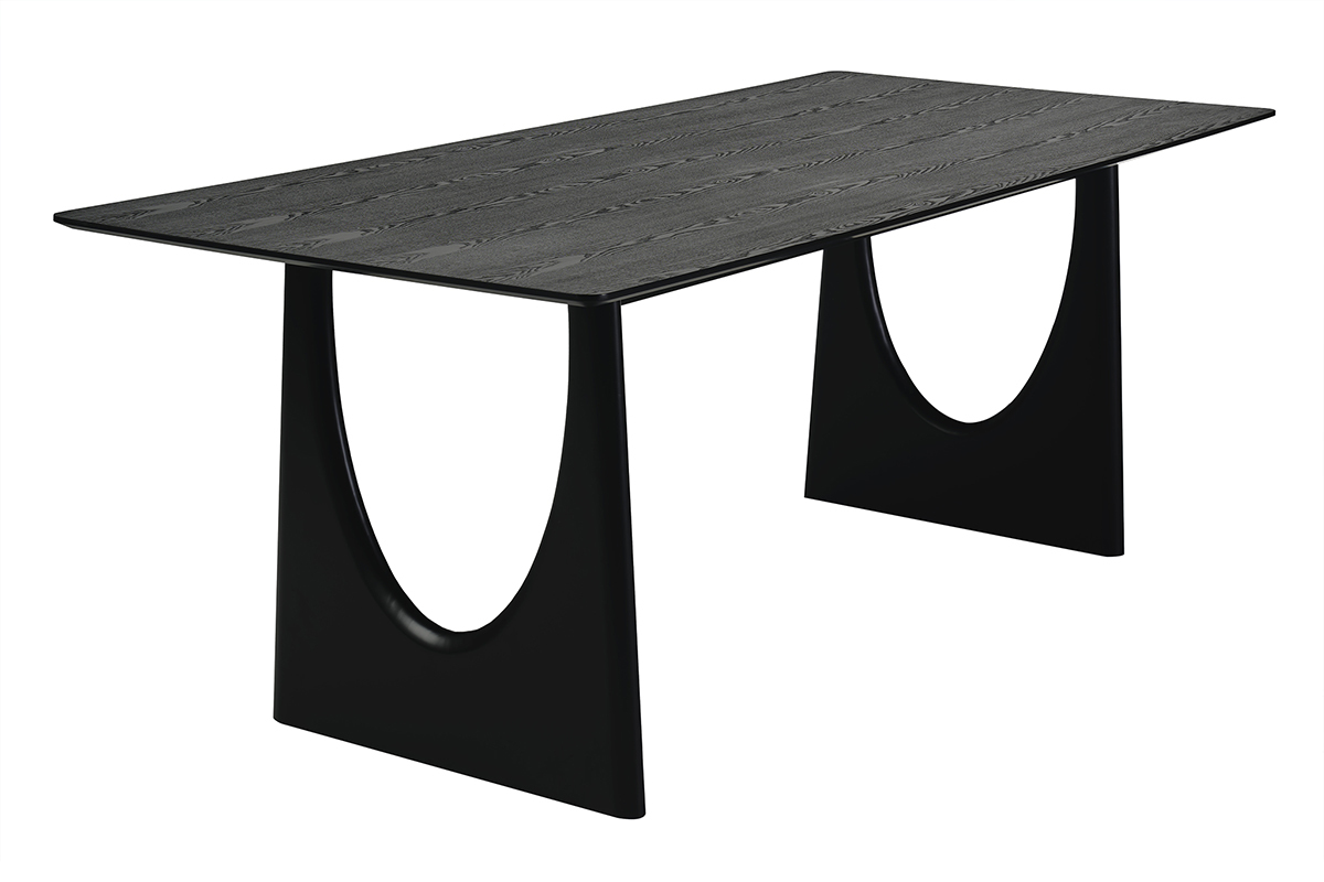 Table � manger design rectangulaire noire L200 cm KUALA