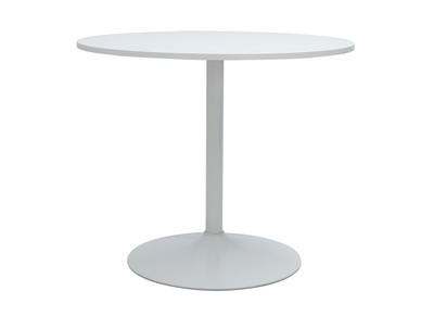 Table à manger design ronde blanche D90 cm CALISTA