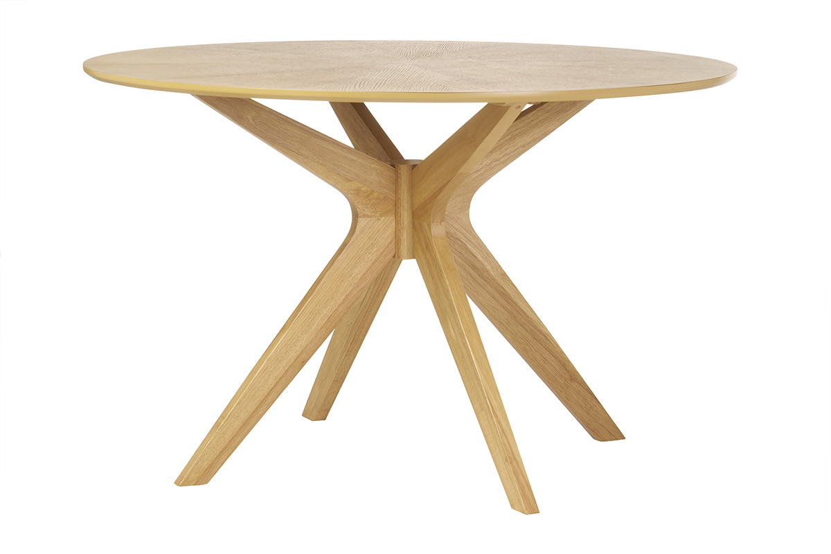 Table  manger design ronde chne D120 cm DIELLI