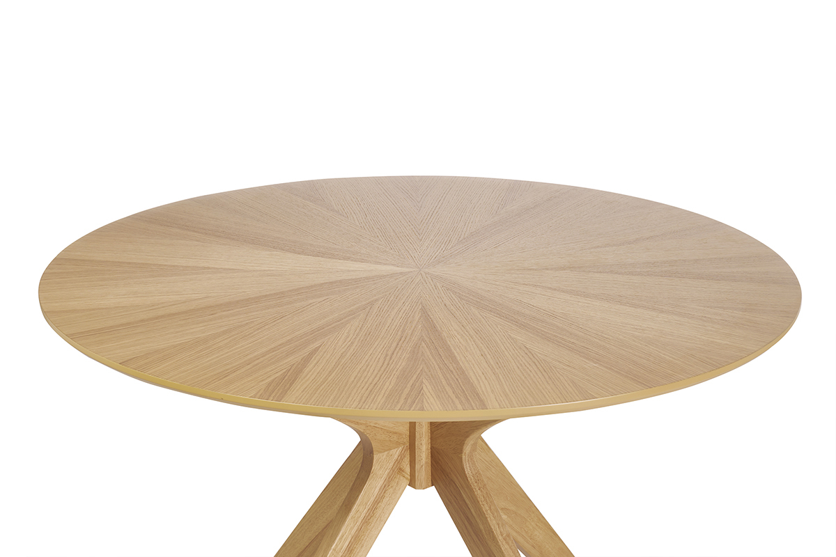 Table  manger design ronde chne D120 cm DIELLI