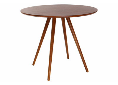 Table &agrave; manger design ronde noyer ARTIK