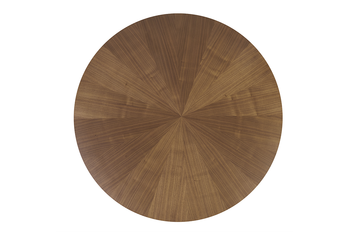 Table  manger design ronde noyer D120 cm DIELLI