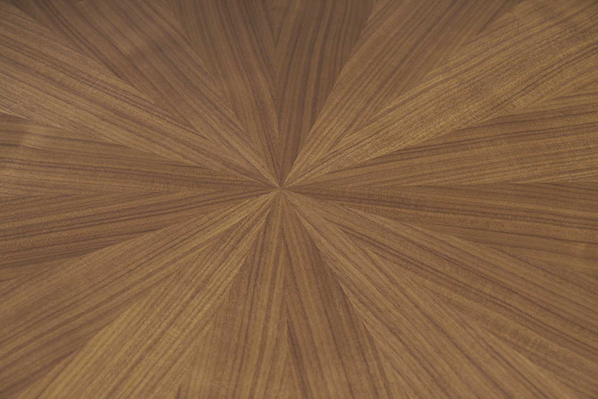 Table  manger design ronde noyer D120 cm DIELLI