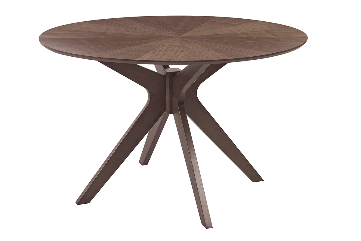 Table  manger design ronde noyer D120 cm DIELLI