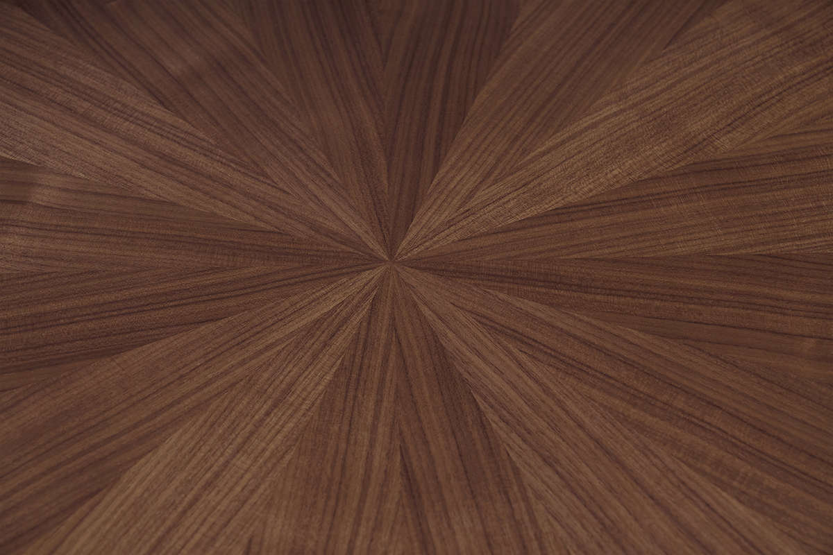 Table  manger design ronde noyer D120 cm DIELLI