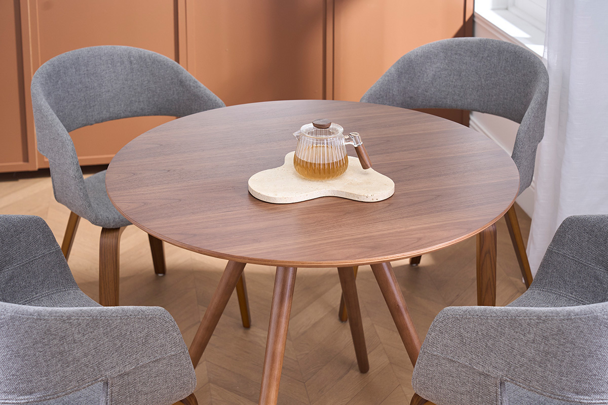 Table � manger design ronde noyer D90 ARTIK