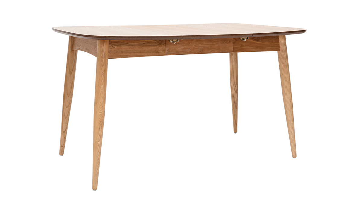 Table  manger extensible carre en bois clair L90-130 cm NORDECO