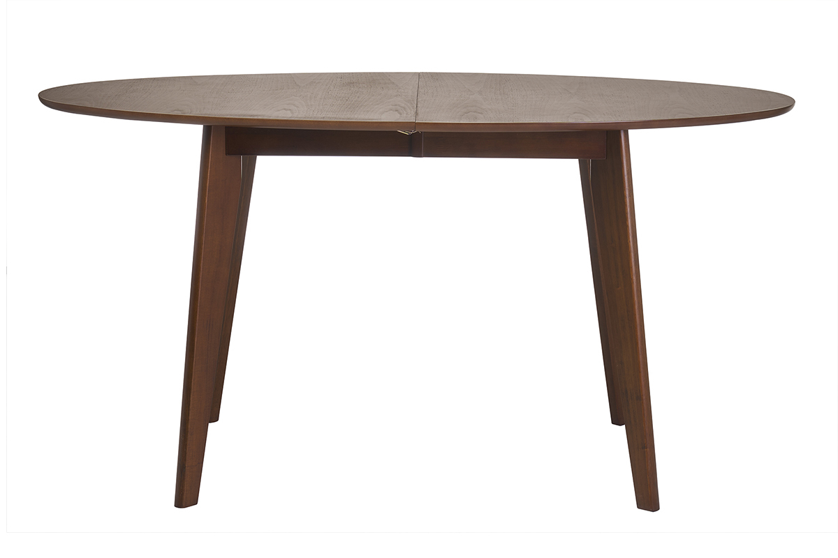 Table  manger extensible ovale en bois fonc L150-200 MARIK