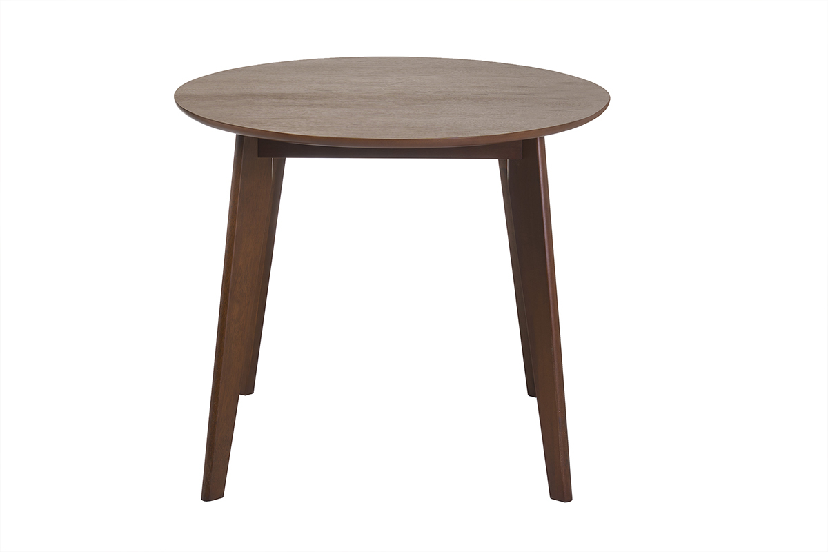 Table  manger extensible ovale en bois fonc L150-200 MARIK