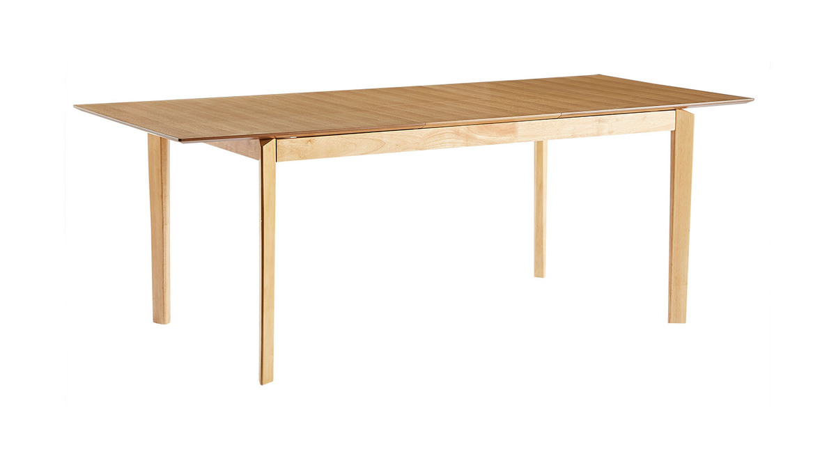 Table  manger extensible rectangulaire bois frne L160-210 cm BONAVISTA
