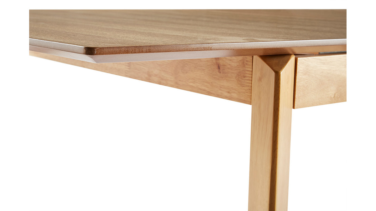 Table  manger extensible rectangulaire bois frne L160-210 cm BONAVISTA