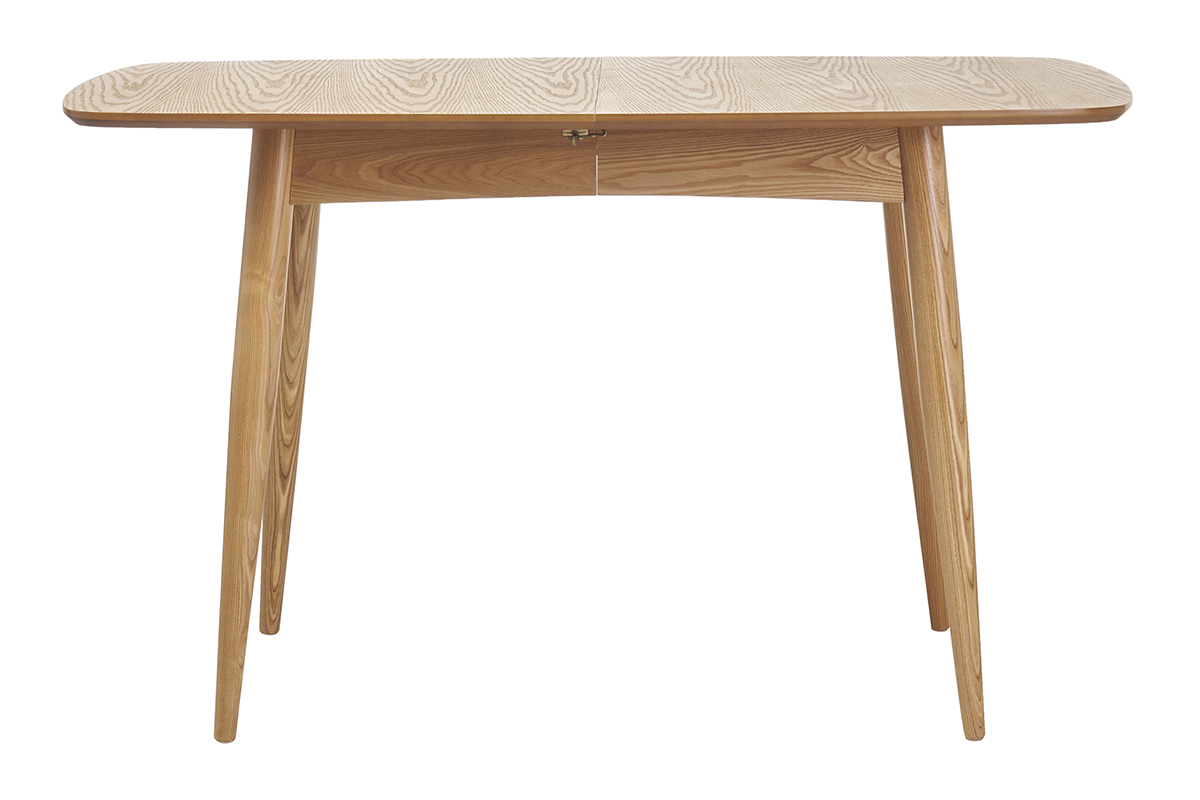 Table  manger extensible rectangulaire en bois clair L130-160 cm NORDECO