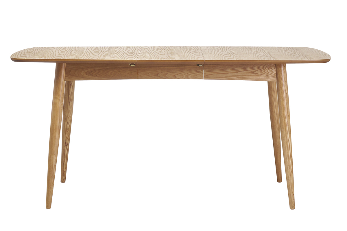 Table  manger extensible rectangulaire en bois clair L130-160 cm NORDECO