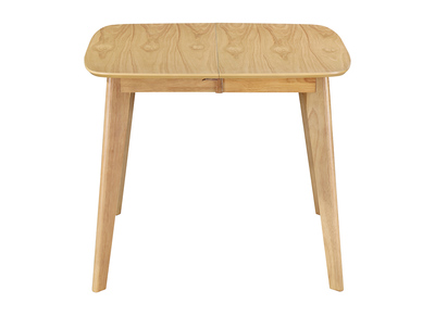 Table à manger extensible scandinave carrée placage chêne L90-130 cm LEENA