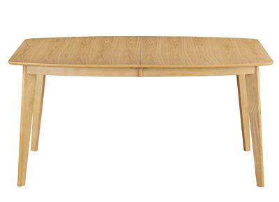 Table à manger extensible scandinave en bois clair L150-200 LEENA