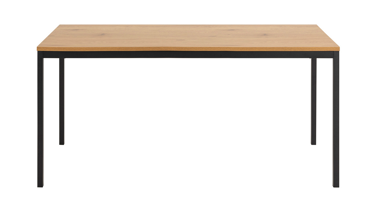 Table  manger industrielle mtal et bois L160 cm TRESCA