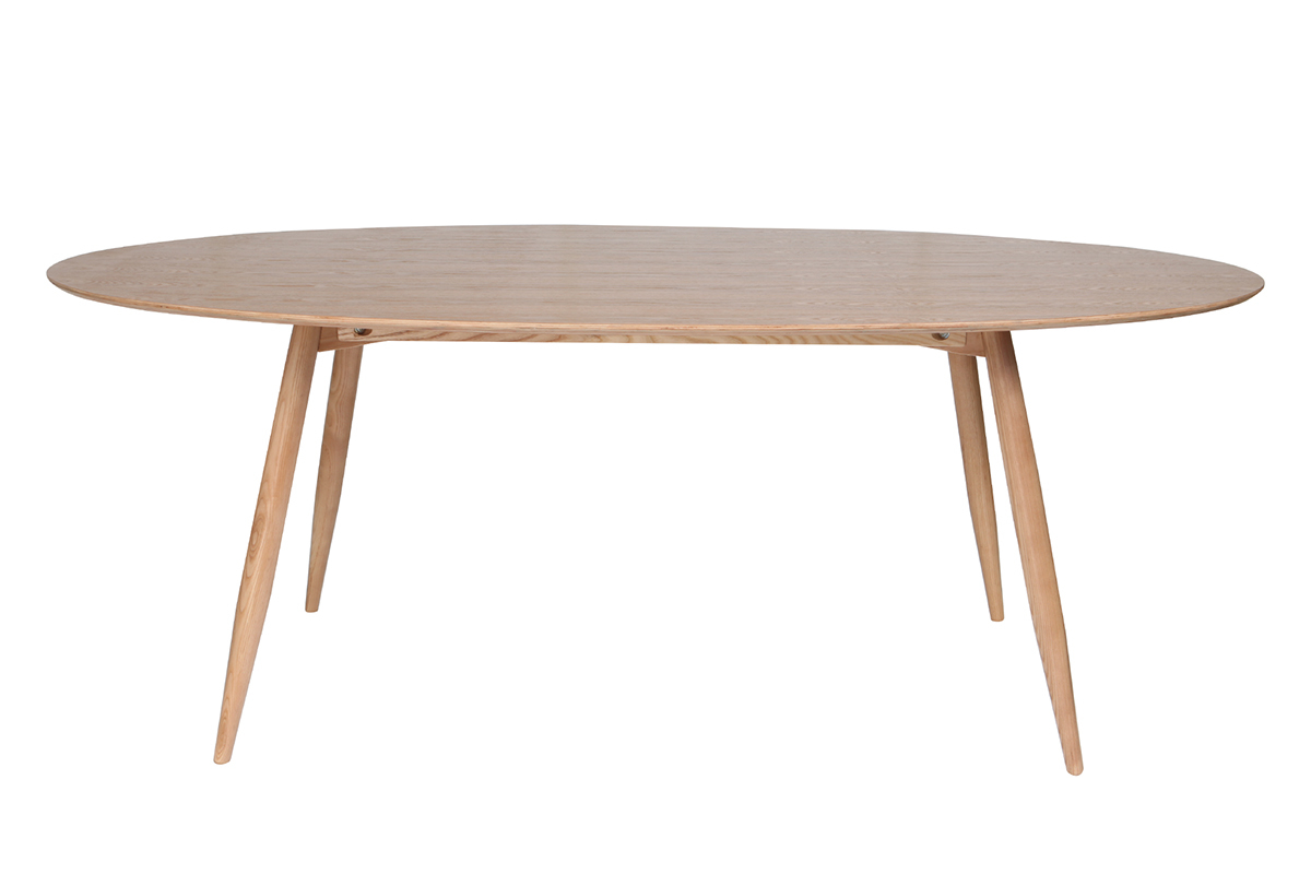 Table � manger ovale fr�ne naturel L200 cm BALTIK