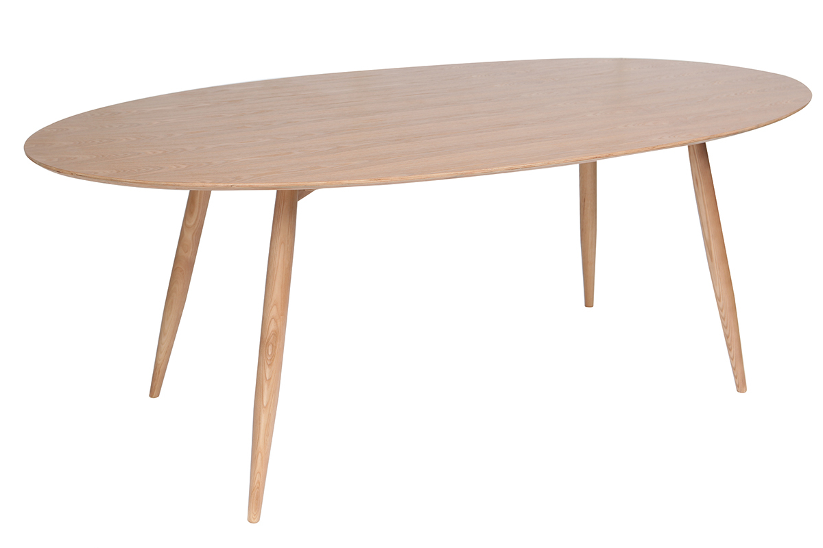 Table � manger ovale fr�ne naturel L200 cm BALTIK
