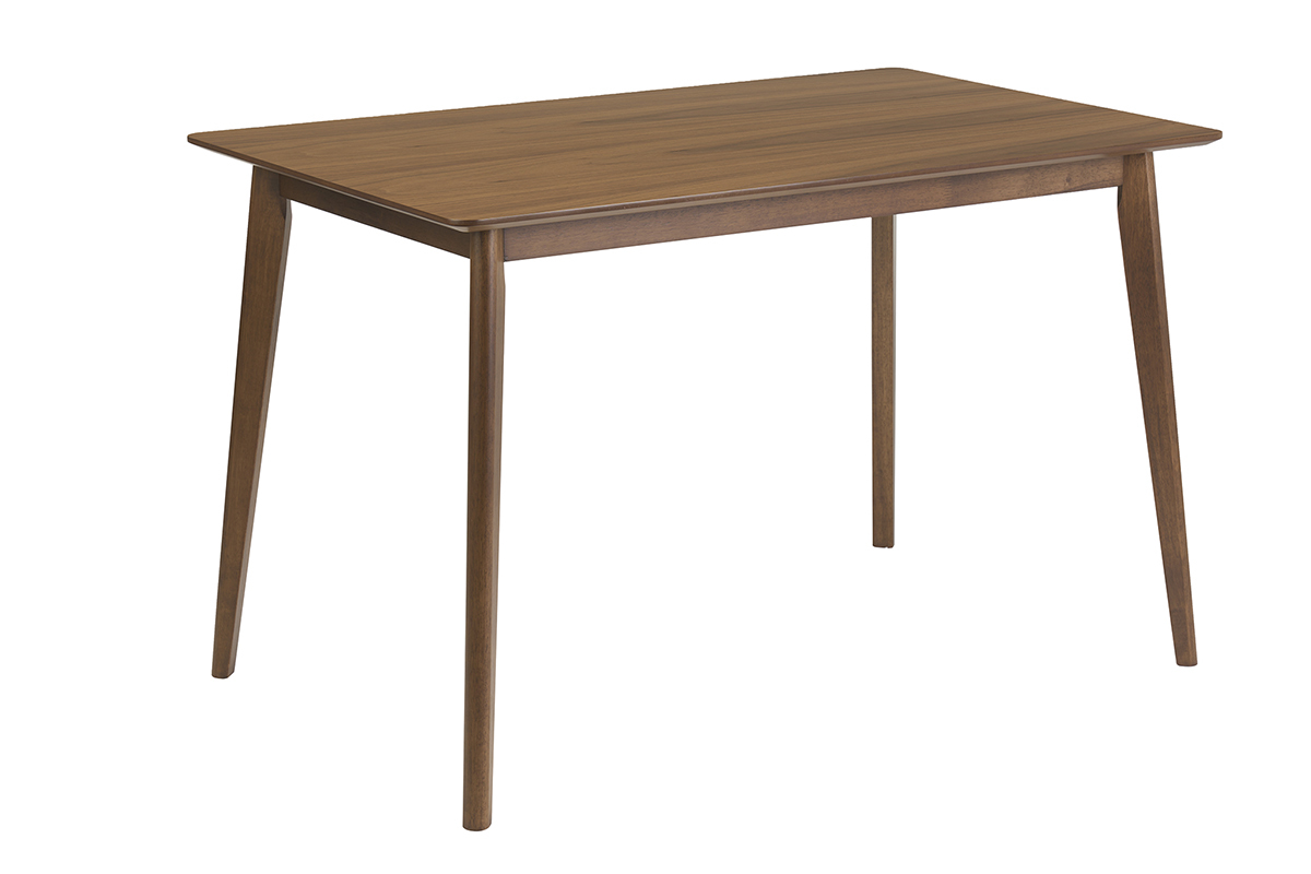 Table � manger rectangulaire bois fonc� noyer L120 cm ELION