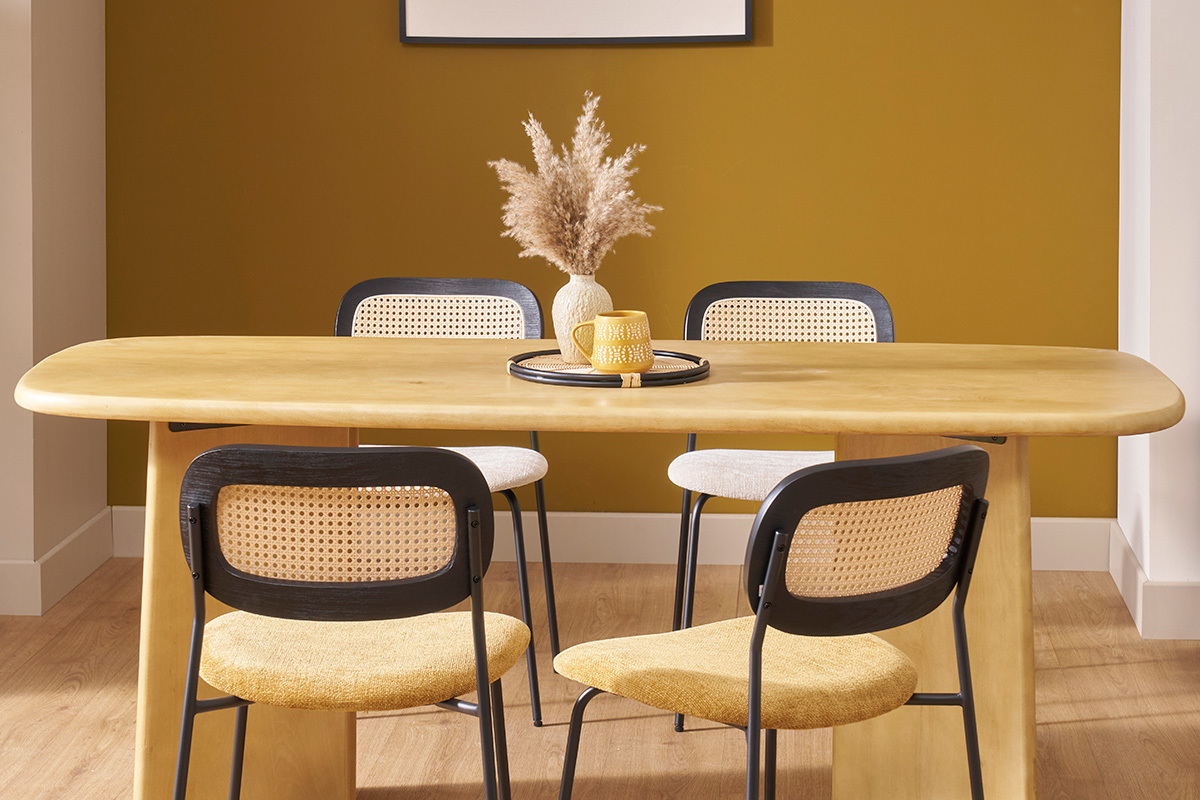 Table  manger rectangulaire en bois manguier massif L180 cm SOTA