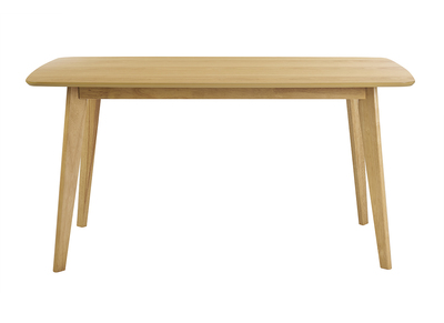 Table à manger rectangulaire scandinave bois clair chêne L150 cm LEENA