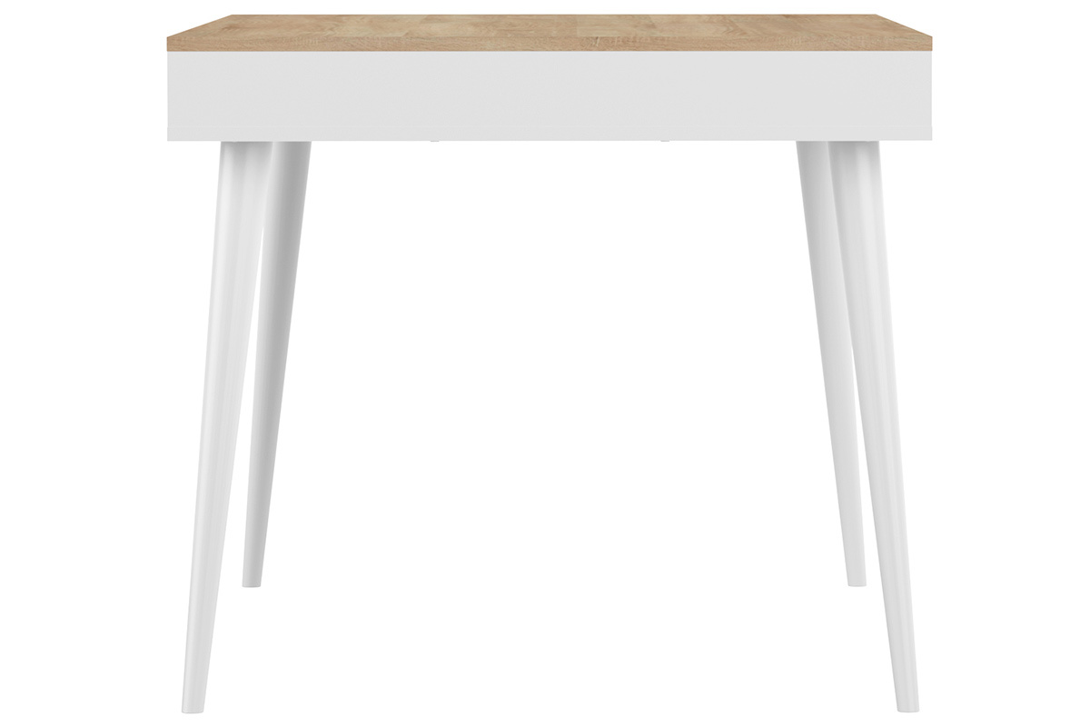 Table � manger scandinave bois et blanc STRIPE