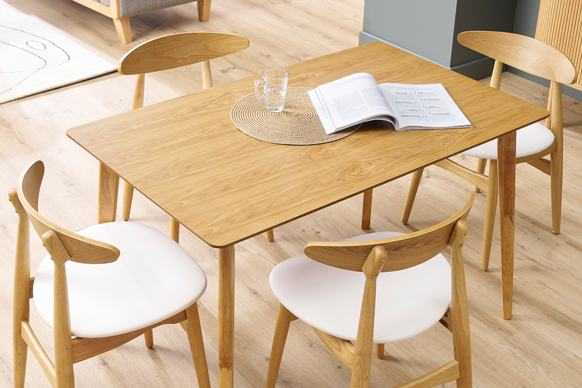 Table  manger scandinave finition frne L120 cm ELION