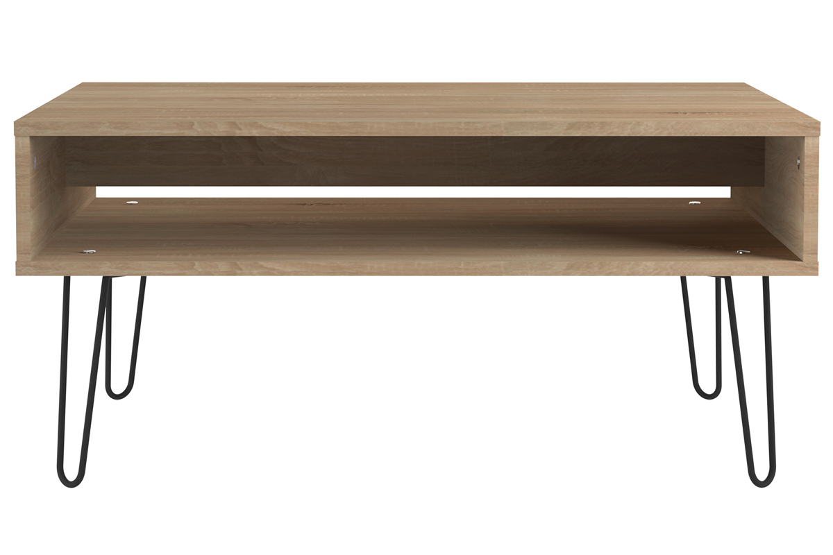 Table basse bois et m�tal LUMY