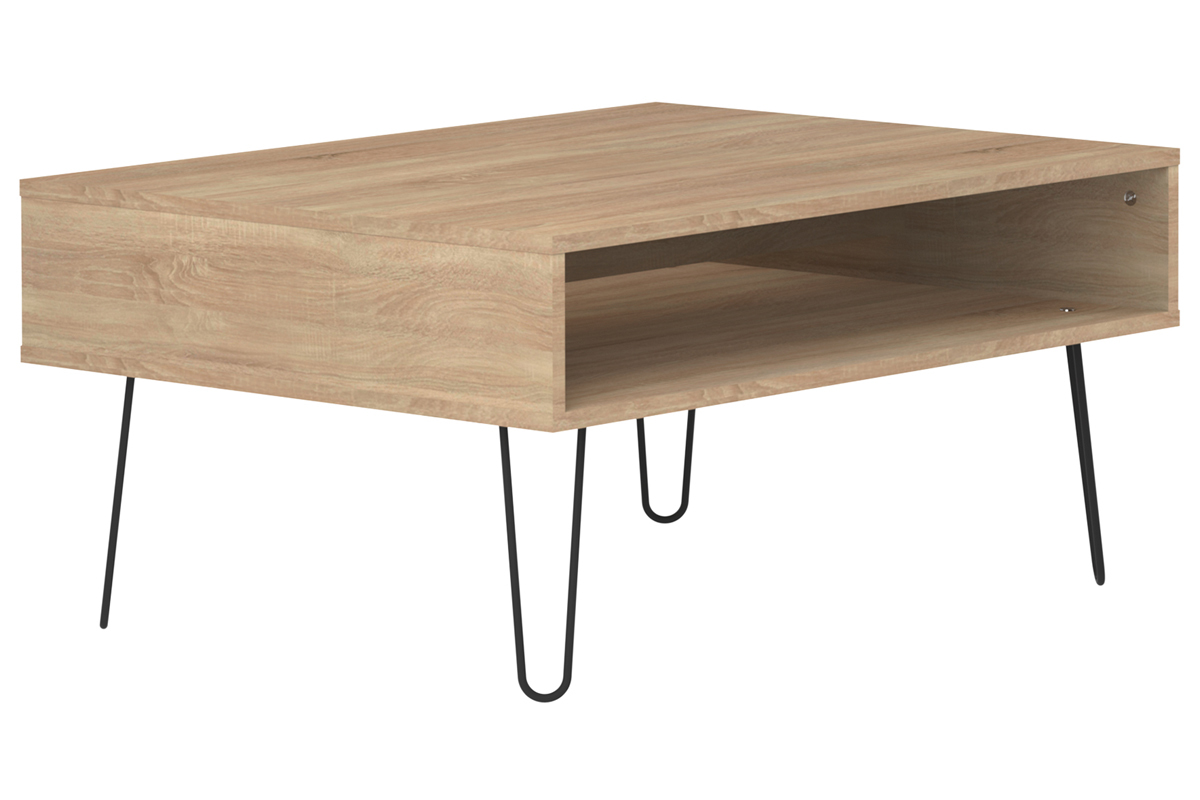 Table basse bois et m�tal LUMY