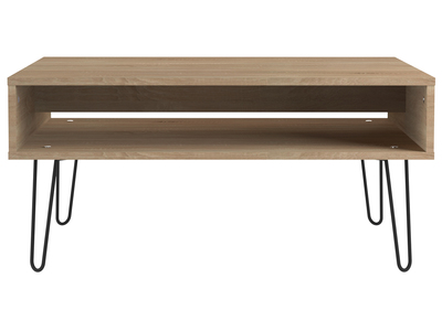 Table basse bois et m&eacute;tal LUMY