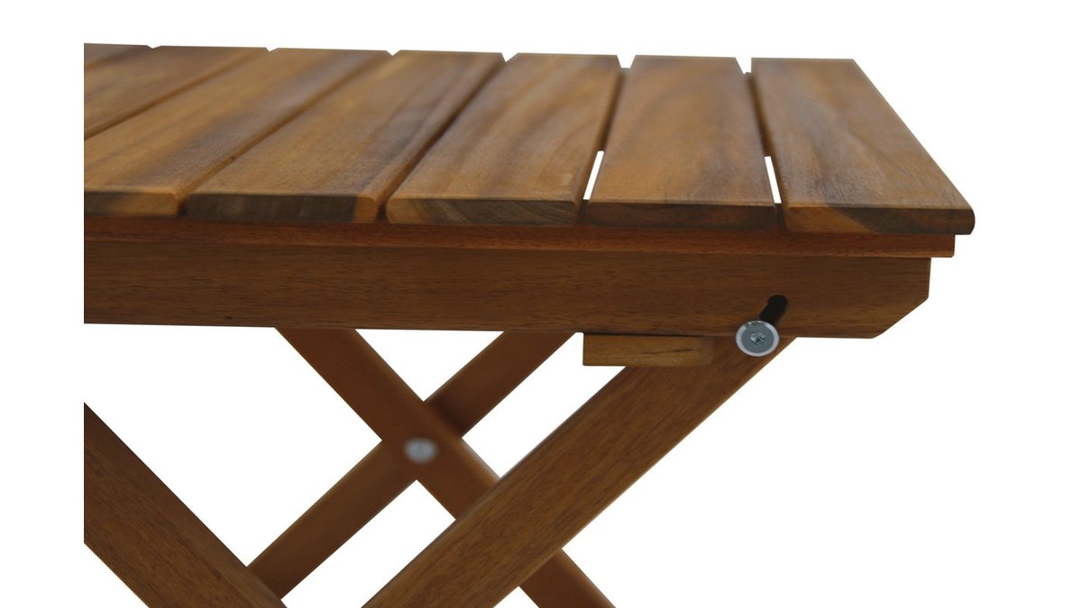 Table basse de jardin pliante en bois massif L40 cm ITZA