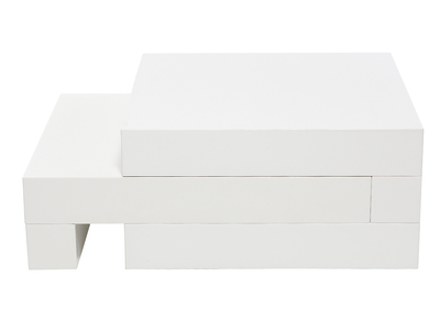 Table basse design blanc brillant LUNA