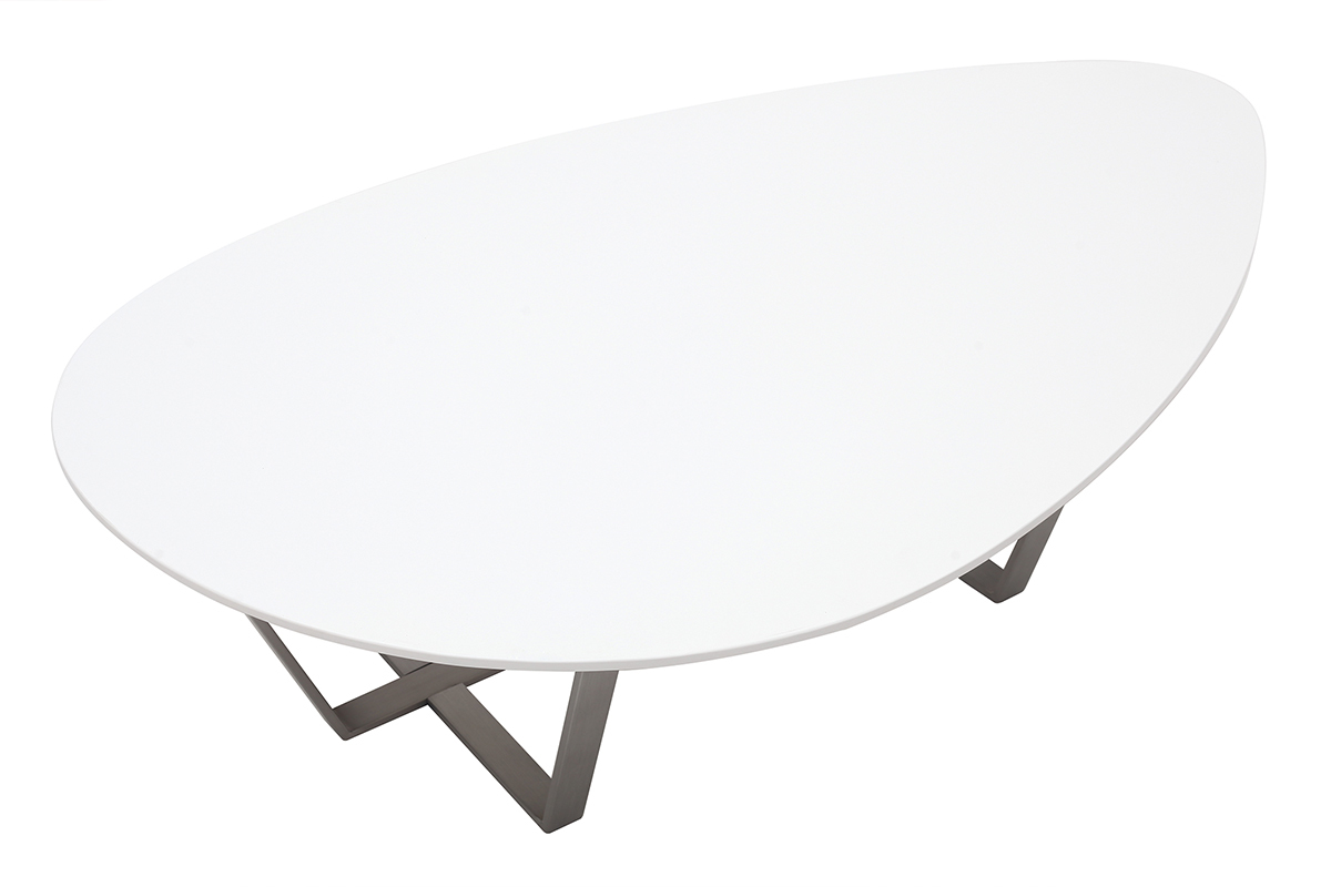 Table basse design blanche MILLA
