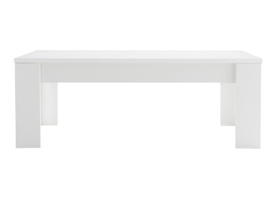 Table basse design bois blanc 122 cm LAND