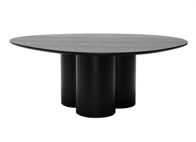 Table basse design bois noir L100 cm HOLLEN