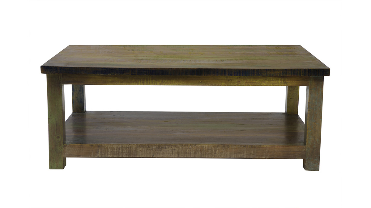 Table basse design bois recycl MAYOTTE