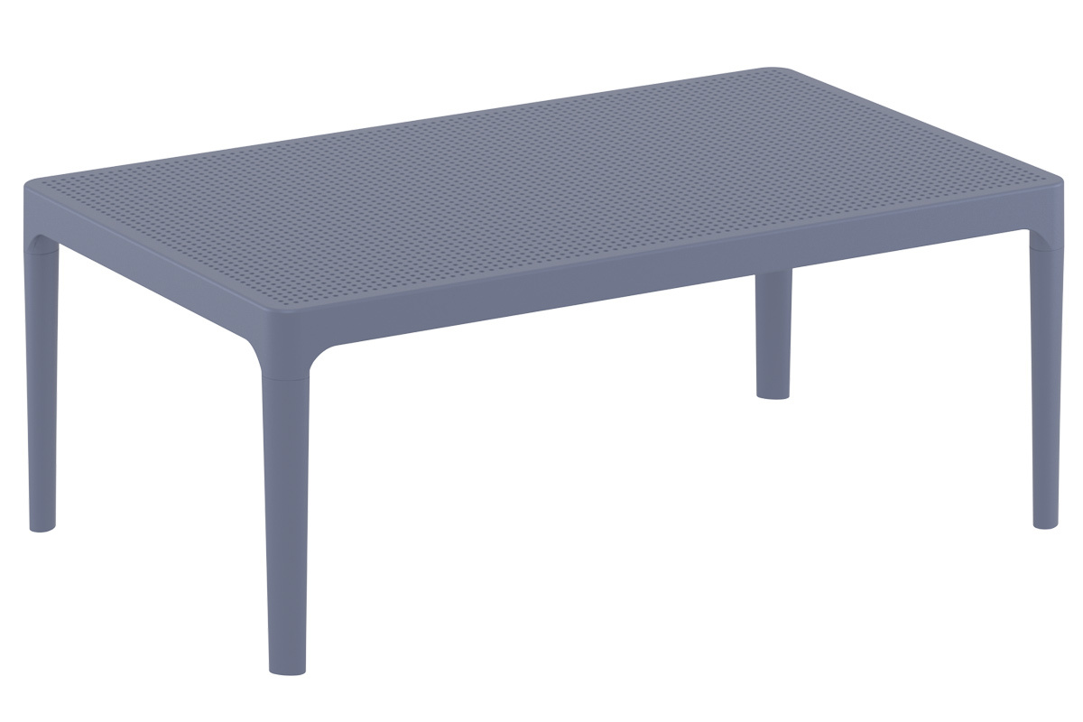 Table basse design int�rieur / ext�rieur gris OSKOL